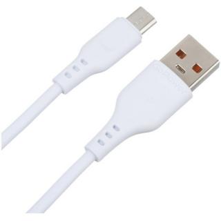 Шнур USB micro USB GoPower  2.4А  1м белый силикон