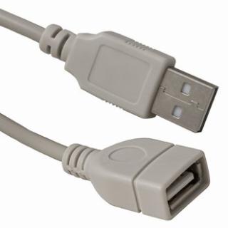 удлинитель USB-A F USB-A M 1.8m серый