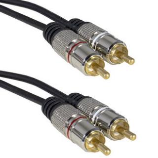 Шнур 2RCA-2RCA  GM 1,5м металл