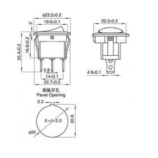 SWR-3107 синий 3конт 6А 220V переключатель