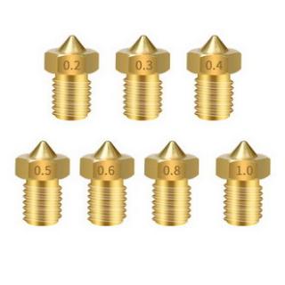 сопло V5 V6 M6 1.75mm 0.3mm латунь (B-E3D-1.75-0.3)
