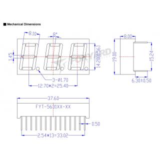 FYT-5631JUHR-21 FORYARD красный светодиодный индикатор