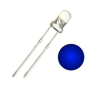 L-10003UBC-40cd 10мм синий прозрачный 3.4v светодиод