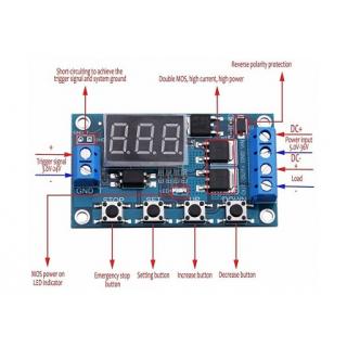 конст JZ-802 DC 36V Dual Mos LED модуль задержки времени