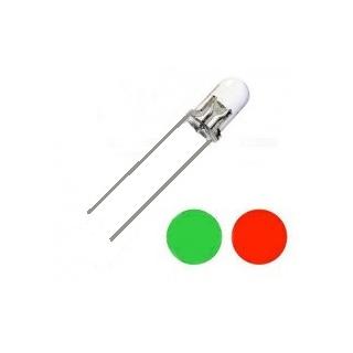 L-3014 (BL-BEG271) BRI 3мм красный/зеленый матовый 2ноги 30мкд 45° диод