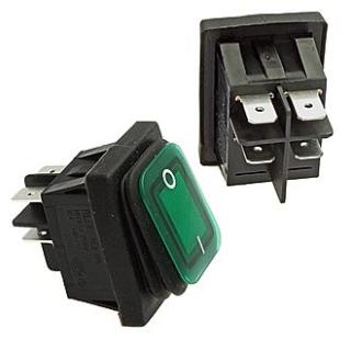 SB-092 IP65 on-off зеленый переключатель