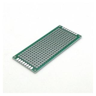 макетная плата  PCB  30х70 двухсторонняя шаг 2,54мм