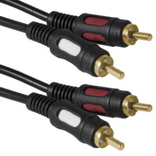 Шнур 2RCA-2RCA  G 1,5м черный