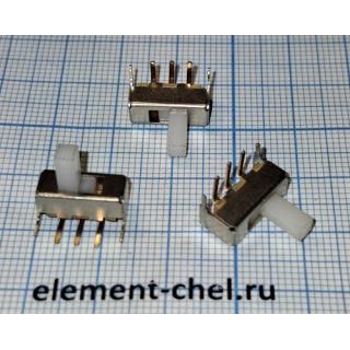 переключатель SS12 F23 on-off  БЕЛ L=7мм угловой