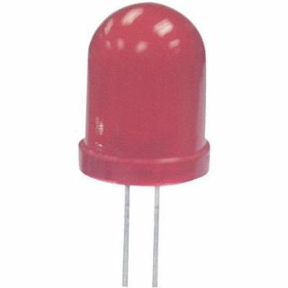 кипм15а-1к 10мм красный матовый 20mcd, 660nm, 30° светодиод