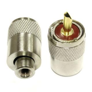 Штекер UHF (UHF-U58P) накручивающ, на кабель RG58