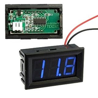 прибор вольтметр 3,2-30в V27T-DL синий