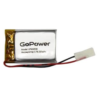 LP502030-PK1 3.7v 250mAh (30*20*5.0) GoPower с защитой аккумулятор