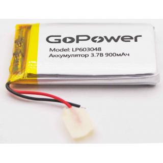 LP603048-PK1 3.7v 900mAh (48*30*6) с защитой GoPower аккумулятор