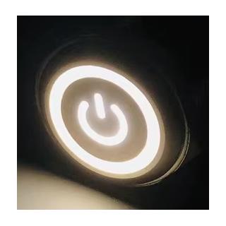 PBS-22 mm белая антивандальная кнопка LED 220v OFF-ON