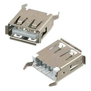 USB A F гнездо на плату USB-A-110