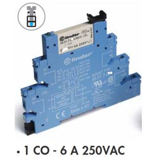 РЕЛЕ 385102400060 FINDER 1CO 6A 230-240В AC/DC