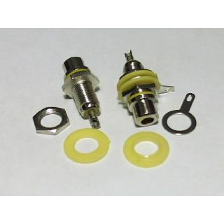 тюльпан гнездо на блок с изолятором желтый