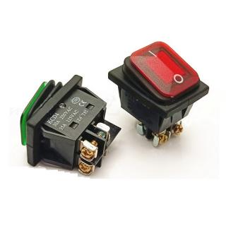 SWR-76 4К 30а 250в / 35а 125в с винтами влагозащита IP65 подсветка 220в зеленый