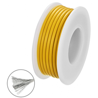 провод силиконовый 0,5 мм2 ( AWG20) желтый