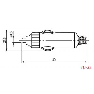 ПРИКУРИВАТЕЛЬ ШТЕКЕР TD-25