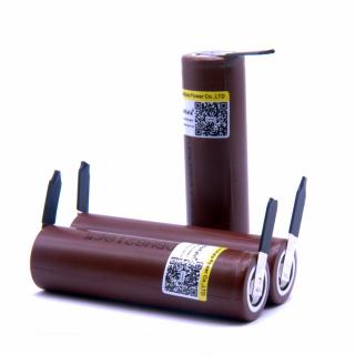 LIR18650 3.7v 3000mAh 20А 18*65 (LG18650HG2) с выводами аккумулятор
