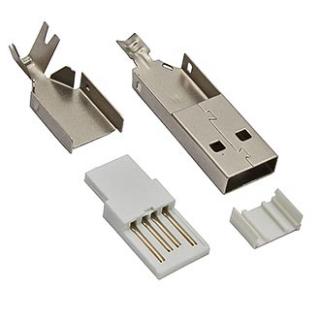 USB A PL вилка на кабель длинная