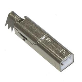 USB B PL вилка на кабель длинная