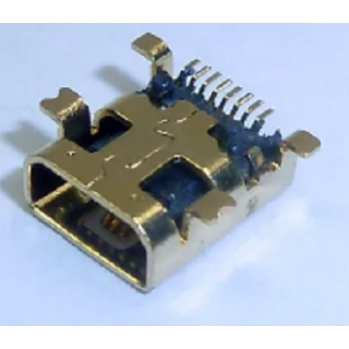 USBmicro B 8S розетка на плату 8 контактов