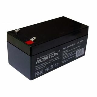 Акк-р 12V 3,3Ah VRLA12-3.3 Robiton 134х67х61мм