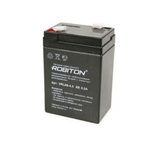 аккумулятор 6V 4,5Ah VRLA6-4.5 (70*47*101мм) Robiton 