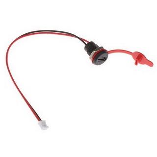 USB3.1 TYPE-C 2pin разъем на корпус с гайкой и крышкой