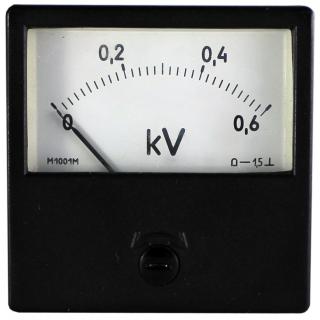 м1001 0-600в кл1,5 (60*60мм) вольтметр