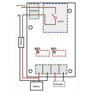 конст контроллер заряда XH-M601 12v батареи 