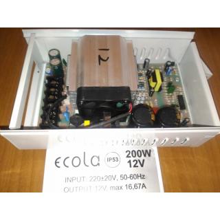 Блок питания 12v 16а B3L200ESB ECOLA  