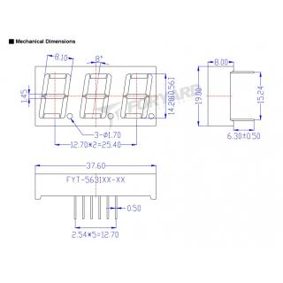 FYT-5631BUHR-21 светодиодный индикатор