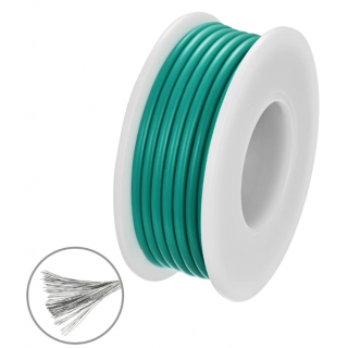 провод силиконовый 0,2 мм² ( AWG24) зеленый
