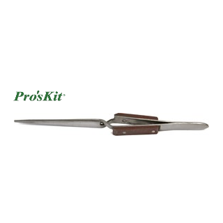 пинцет 1PK-118T ProsKit прямой усиленный 165мм