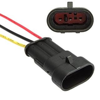 DJ7031-1.5-11 200мм соединитель вилка с проводом 200мм 18AWG автомобильный