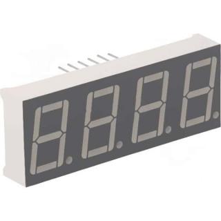 FYQ-5641BUHR-21 цифровой (4цифры, красный, общ анод) cветодиодный индикатор