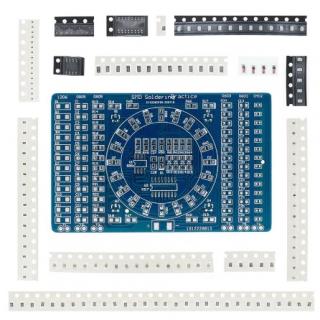 конст набор для пайки SMD круг светодиодный NE555