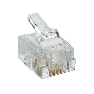TP6P4C (RJ12) вилка телефонная