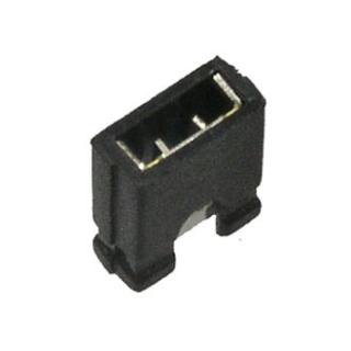 джампер 2,54мм (MJ-0-B короткий) черный открытый