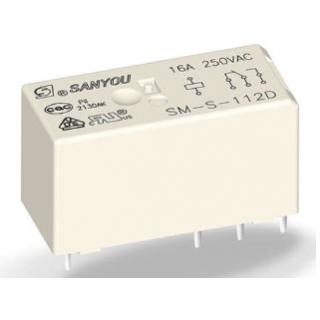 реле SM-SH-112DM-F 12VDC 16A 250в 1A SANYOU