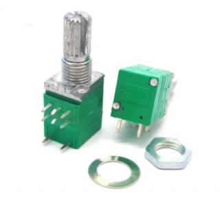 RV097GS 500к 8pin линейный резистор с выключателем 0,05вт