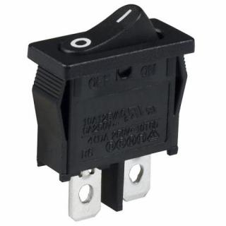L-KLS7-016-11-G-2-BK/BK-P8 on-off черн  6A 250V  переключатель
