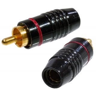 тюльпан штекер мет зол красный+белый 1-224G