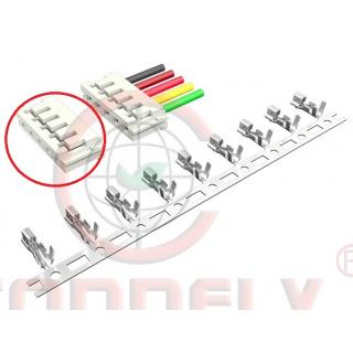 EH-03F шаг 2,5мм розетка БЕЗ КОНТАКТОВ (I-DS1069-01-SCW003) CONNFLY