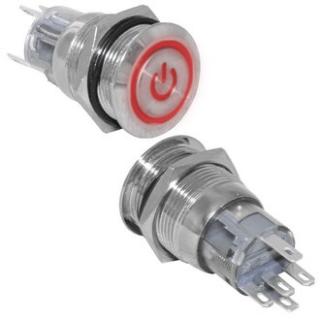 LAS1-AGQ-11ZET/R/N ON-ON  красная антивандальная кнопка