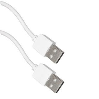 шнур USB2.0 A(m)-USB A(m) W 1.8m белый